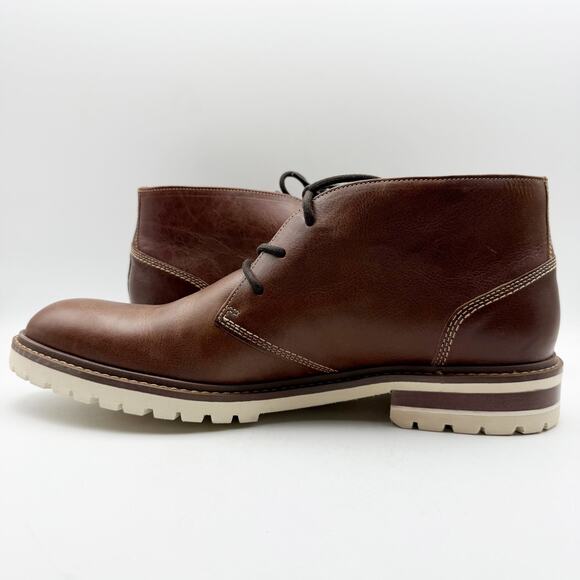 Johnston & Murphy Mens Barrett Chukka Boots US 12 M Tan Full Grain Leather NIB main image 13